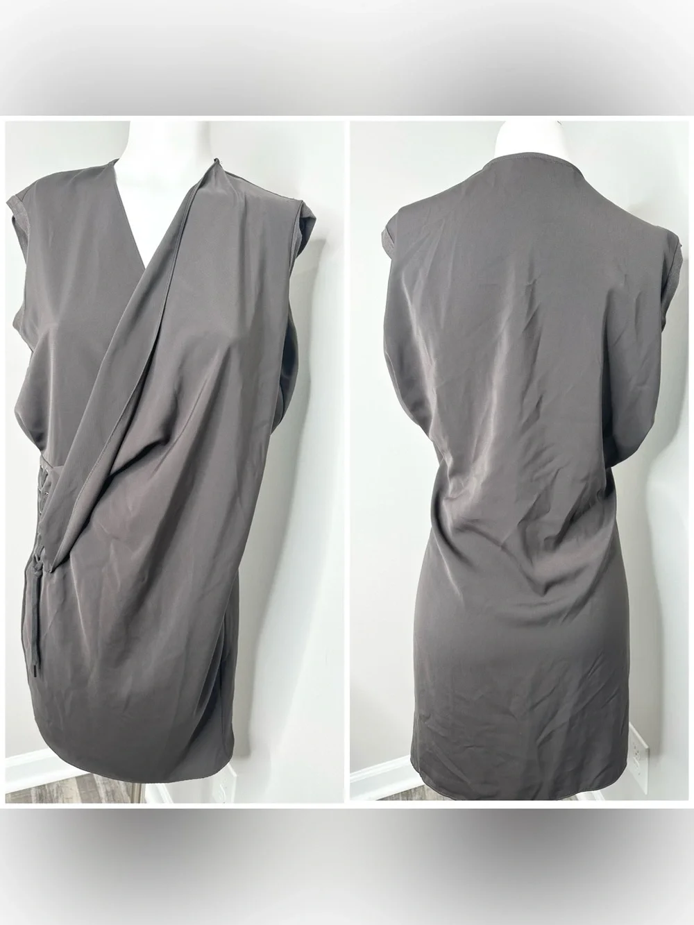 ALL SAINTS BROWN LACE DRESS 2 Preloved